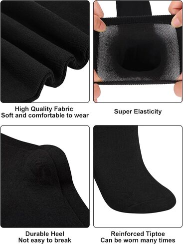 6 أزواج من جوارب Apoway ذات الحجم الكبير للفخذ العالي، جوارب دافئة فوق الركبة للنساء، مقاس L-XXL in Saudi Arabia