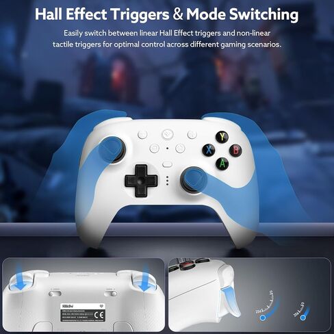 8bitdo Ultimate 2 وحدة تحكم لاسلكية مع عصا التحكم TMR لنظام التشغيل Windows & Android ، وحدات التحكم في الألعاب مع تأثير قاعة القاعة/مشغلات اللمس ، RGB Fire Ring ، Tech Wireless Tech ، شحن 8 درجات ، شحن ، أخضر in Kuwait