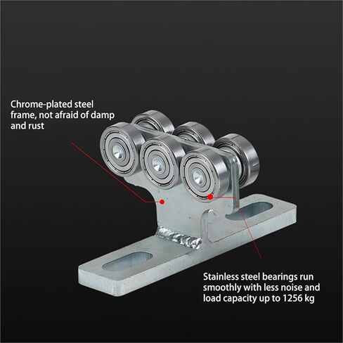 قطعة واحدة كتم عجلة معلقة عجلات منزلق المسار شنقا بكرة الحمام الباب الخشبي T-ty-type مكون التثبيت in Kuwait