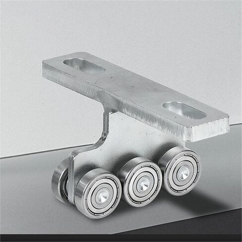 قطعة واحدة كتم عجلة معلقة عجلات منزلق المسار شنقا بكرة الحمام الباب الخشبي T-ty-type مكون التثبيت in Kuwait