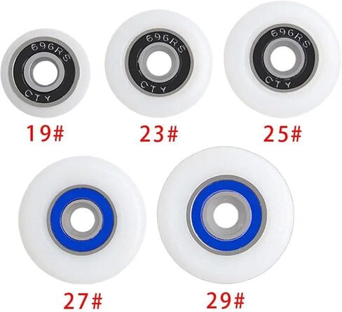 1pc 19/33/27/27/29mm ميناء من العجلات العجلة العجلة العجلة العجلة عجلات السحابة مع عجلات أسطوانة دش دش (1pcs 25 ملم) in Saudi Arabia