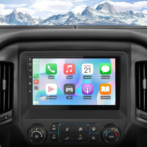 [4+64G] Vratzn Qualcomm Android 13 Car Radio Stereo for Chevy Silverado GMC Sierra 2014-2018 Built-in Bluetooth 5.0 with Backup Camera in Saudi Arabia