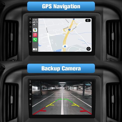 [4+64G] Vratzn Qualcomm Android 13 Car Radio Stereo for Chevy Silverado GMC Sierra 2014-2018 Built-in Bluetooth 5.0 with Backup Camera in Saudi Arabia
