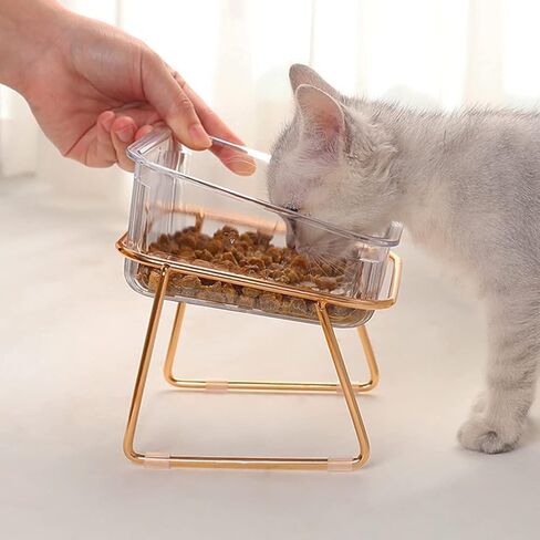 VSULZVNU Elevated Dog Feeder Elevated Cat Bowls Stand, Non-Slip Pet Bowls Cats Food Water Bowl Double Dog Feeding Dogs Feeder Protection in Saudi Arabia