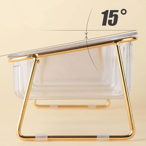 VSULZVNU Elevated Dog Feeder Elevated Cat Bowls Stand, Non-Slip Pet Bowls Cats Food Water Bowl Double Dog Feeding Dogs Feeder Protection in Saudi Arabia
