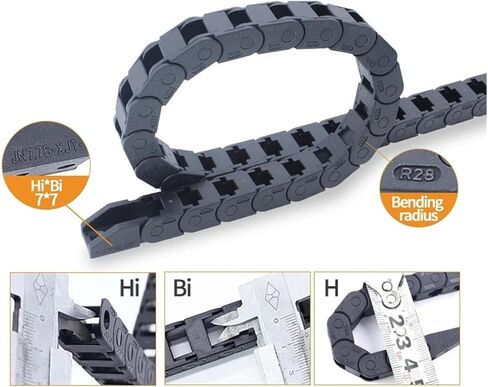 لا يمكن فتح سلسلة جسر سلسلة نقل كابل 1Meter من سلسلة جسر JN07Q.1.B 7 * 7 ثني نصف قطر R15 18 28 سلسلة انتقال من الطاقة (15 ملم) in Kuwait