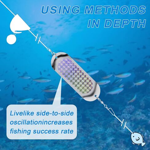 4 Pcs Kokanee Dodger Fishing Dodgers, 4.5 inch Kokanee Dodger Trolling Flashers, for trolling Salmon, Halibut, Lake Trout in Kuwait