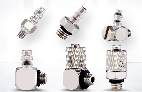 5Pcs Male Thread Mini Pneumatic Pipe Connector M3 M4 M5 M6 Screw Through Quick Fitting Fast Twist Joint Air Tube OD 3mm 4mm 6mm(PL6-M5) in Saudi Arabia