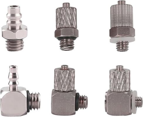 5Pcs Male Thread Mini Pneumatic Pipe Connector M3 M4 M5 M6 Screw Through Quick Fitting Fast Twist Joint Air Tube OD 3mm 4mm 6mm(PL6-M5) in Saudi Arabia