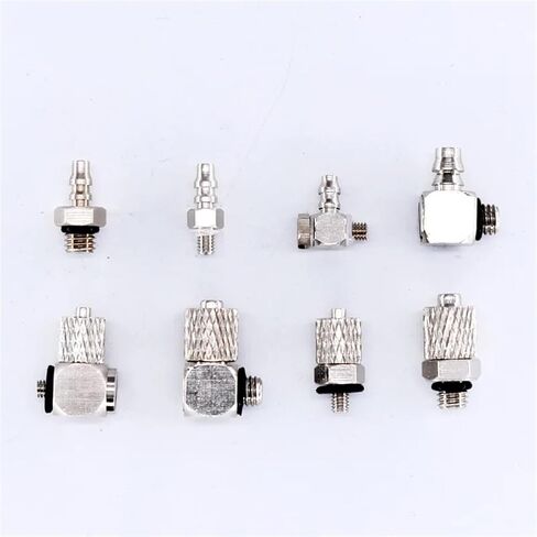 5Pcs Male Thread Mini Pneumatic Pipe Connector M3 M4 M5 M6 Screw Through Quick Fitting Fast Twist Joint Air Tube OD 3mm 4mm 6mm(PL6-M5) in Saudi Arabia