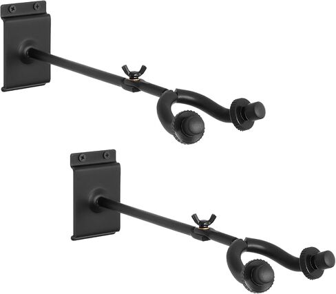 STRICH Guitar Wall Mount Hangers 2 Pack, Multi Angle Adjustable Metal Guitar Hooks Holder for Instruments Display Set (Only 2 Hooks), SMH-02A in Saudi Arabia