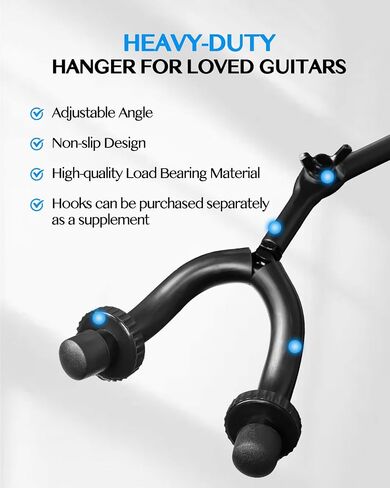 STRICH Guitar Wall Mount Hangers 2 Pack, Multi Angle Adjustable Metal Guitar Hooks Holder for Instruments Display Set (Only 2 Hooks), SMH-02A in Saudi Arabia