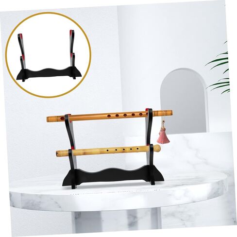 Toyandona Wooden Desktop Flute Display حامل مستدرج للفلوت والسيف منظم الحرف اليدوية للجمعية وديكور المنزل in Saudi Arabia