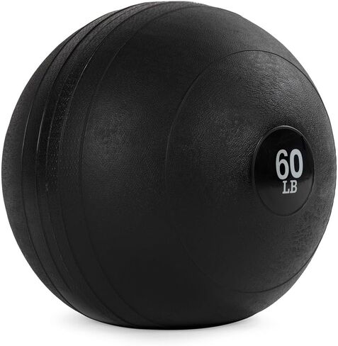 Titan Fitness 60 LB Rubber Slam Ball, Dead Weight Ball Absorbs Impact, Minimal Bounce, Textured Surface for Strength and Conditioning, Slam Ball Exercises, Cardio Workouts, Full Body Workout in Kuwait