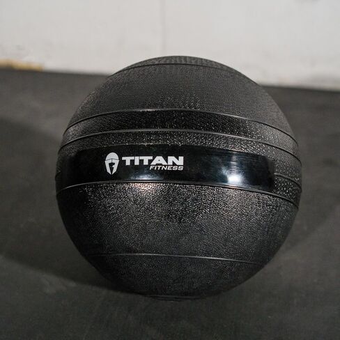 Titan Fitness 60 LB Rubber Slam Ball, Dead Weight Ball Absorbs Impact, Minimal Bounce, Textured Surface for Strength and Conditioning, Slam Ball Exercises, Cardio Workouts, Full Body Workout in Kuwait