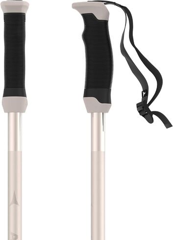 Atomic Women's 1 Pair of All-Mountain Ski Poles, Aluminium, Cloud W, White/Black, 120 cm in Saudi Arabia