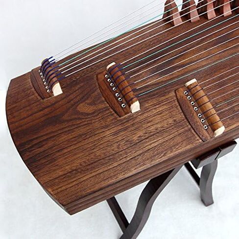 OrientalMusicSanctuary Professional ALL-Paulownia Travel Guzheng - Tang Dynasty Design - Travel Sized Guzheng - Comes with COMPREHENSIVE TUTORIAL BOOK w/Etudes in Kuwait
