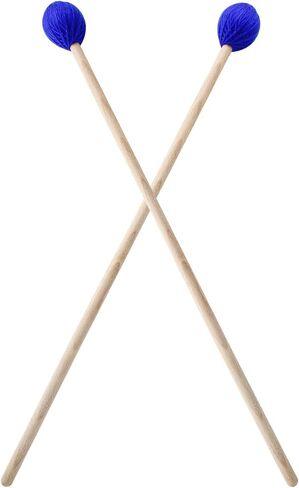 Piutouyar 1 زوج MARIMBA MALLETS الإيقاع ، متوسطة حمراء صلبة ، لوحة مفاتيح لوحة مفاتيح MARIMBA MALLETS عصي الطبل مع مقابض الخشب in Kuwait