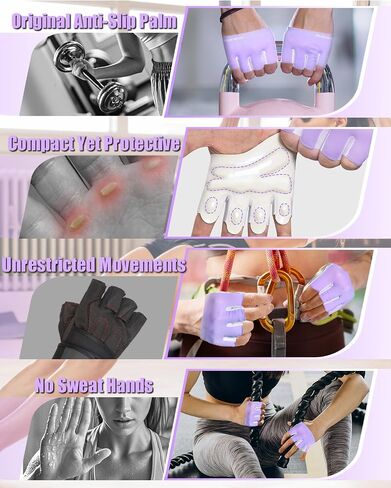 RIGWARL Weight Lifting Workout Gloves Men Women, Breathable Barehand Gym Gloves for Weightlifting Rowing Exercise Training Fitness Crossfit WODs in Saudi Arabia