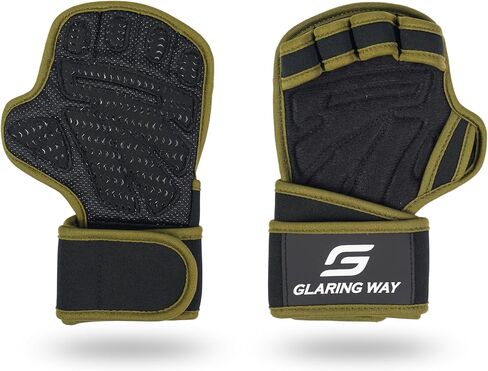 Neoprene Padded Weight Lifting Gloves for Men and Women - Ventilated Wrist Wrap Gloves for Athletes Gym Sessions Cycling Tracking & Sports with Full Palm Protection in Saudi Arabia