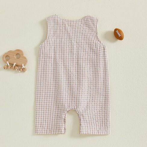 BemeyourBBs Newborn Baby Boy Romper Sleeveless Jumpsuit One Piece Outfit Overall Summer Clothes in Saudi Arabia