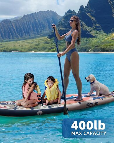 ألواح مجداف قابلة للنفخ 11'x33 '' ، قفا SUP Paddle Board قابلة للنفخ للشباب البالغين ، extre wide وغير انزلاق SUP من جميع مستويات المهارة in Saudi Arabia