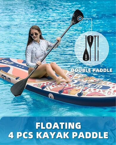 ألواح مجداف قابلة للنفخ 11'x33 '' ، قفا SUP Paddle Board قابلة للنفخ للشباب البالغين ، extre wide وغير انزلاق SUP من جميع مستويات المهارة in Saudi Arabia