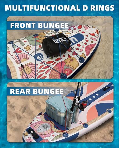 ألواح مجداف قابلة للنفخ 11'x33 '' ، قفا SUP Paddle Board قابلة للنفخ للشباب البالغين ، extre wide وغير انزلاق SUP من جميع مستويات المهارة in Saudi Arabia
