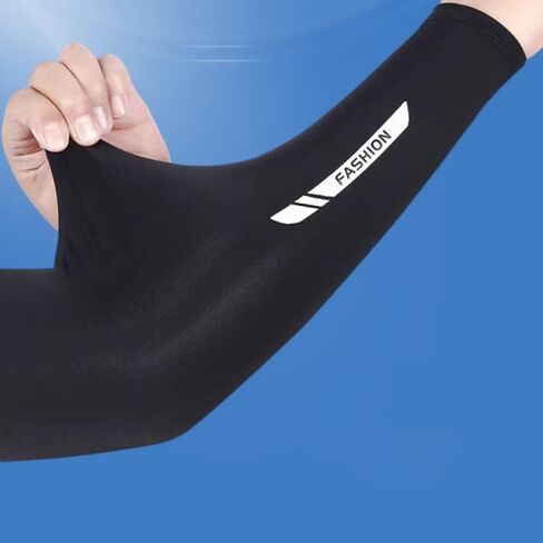 Inogih Summer UV-SUN-CENTERCESTER-ARM-ARM-ARM SLEEVES ، SPORTS SILK SILK SILK SUN-Block-Arm-Armves for Men Women in Saudi Arabia