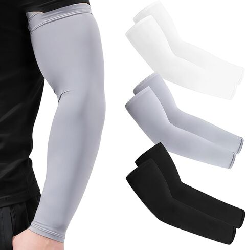 3 أزواج من أكمام الذراع الأشعة فوق البنفسجية ، وأكمام ذراع كرة القدم للكرة الطائرة ، وأكمام الضغط للذراع للنساء شباب in Kuwait