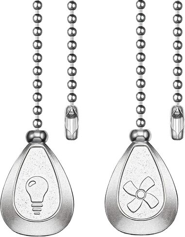 Bronze Ceiling Fan Pull Chain Set, Decorative Pull Chain Pendant Extension, 12 Inches Lighting & Fan Beaded Ball Fan Pull Chain Extender with Connector (2 Pack) in Kuwait