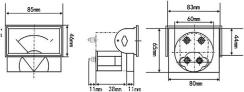 1 قطعة 69L17-V AC الجهد والمقياس الحالي 85 * 46 مم (AC300V) in Saudi Arabia