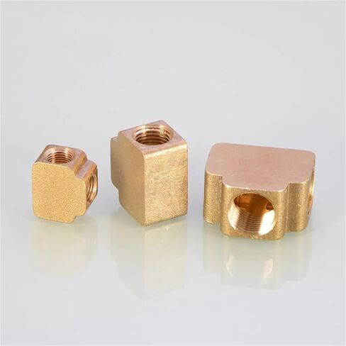 1/8 1/4 1/2 3/4 TEET TEE TEE/Cross/Square Type تقليل النحاس 1PCS (3L8 مربع 4 WAY) in Saudi Arabia