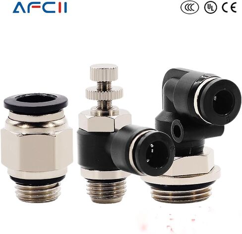 خرطوم الهوائية تركيب PL SL مع موصل أنبوب الهواء الحلقي الختم G1/8 G1/4 G3/8 G1/2 1PCS (6-M5 (6MM-M5) ، PL) in Saudi Arabia