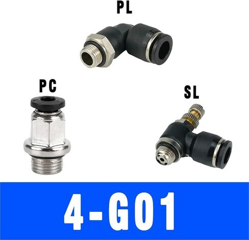 خرطوم الهوائية تركيب PL SL مع موصل أنبوب الهواء الحلقي الختم G1/8 G1/4 G3/8 G1/2 1PCS (6-M5 (6MM-M5) ، PL) in Saudi Arabia