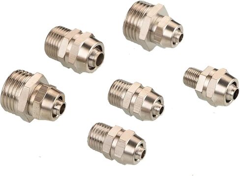 10Pcs PC4-M5 6-01 8-02 1/2 Fast Twist Quick Connectors Male Straight Pneumatic Air Fitting For Hose Tube Pipe(KL-PC12-02) in Saudi Arabia