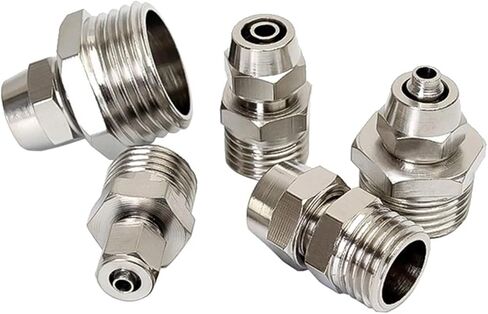 10Pcs PC4-M5 6-01 8-02 1/2 Fast Twist Quick Connectors Male Straight Pneumatic Air Fitting For Hose Tube Pipe(KL-PC12-02) in Saudi Arabia