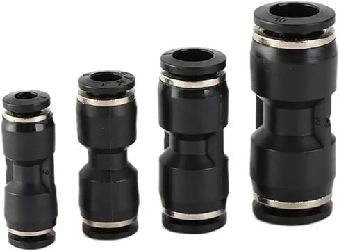 Pneumatic Fitting Pipe Connector Quick Release Coupling 4-12mm PU PV PE HVFF PY Tube Connectors 1Pcs(PM,8MM) in Saudi Arabia