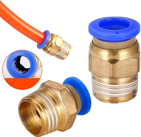 PC AIR PNEUMATIC FINTTING CONNECTOR 4-M5 4-M6 4MM-12MM MALE THROW 1/4 1/2 1/8 3/8 1PCS (10-01) in Saudi Arabia