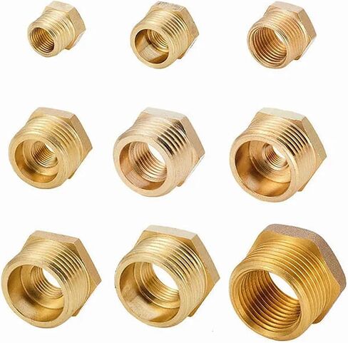 محول النحاس المناسب مسدس بوش بوش ذكر للموصل الإناث 1/8 "1/4" 3/8 "1/2" 3/4 "1" 1PCs (1L4F إلى 1INCHM) in Saudi Arabia