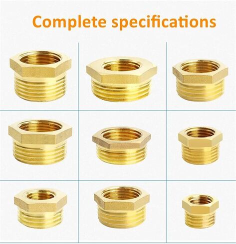 محول النحاس المناسب مسدس بوش بوش ذكر للموصل الإناث 1/8 "1/4" 3/8 "1/2" 3/4 "1" 1PCs (1L4F إلى 1INCHM) in Saudi Arabia