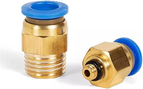 10pcs PC 4/6/8/10/12mm موضوع 1/8 1/4 3/8 1/2 خط أنابيب موصل موصل سريع للموصل الهوائي (PC12-01) in Saudi Arabia