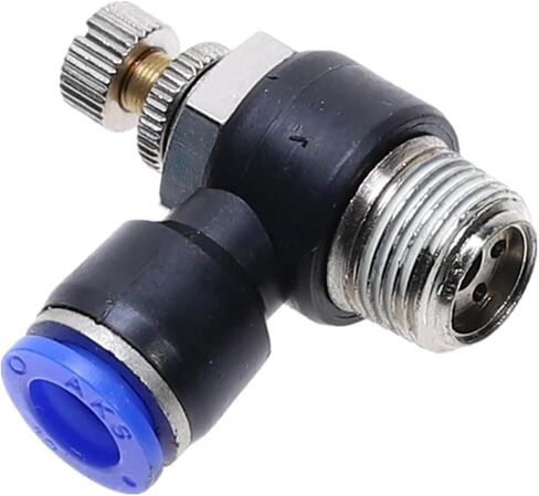 SL 4-12mm اتصال سريع الاتصال الهوائي M5 "1/8" 1/4 "3/8" 1/2 الهواء تنظيم صمام الصمام صمام الخانق 1PCs (SL8-04) in Saudi Arabia