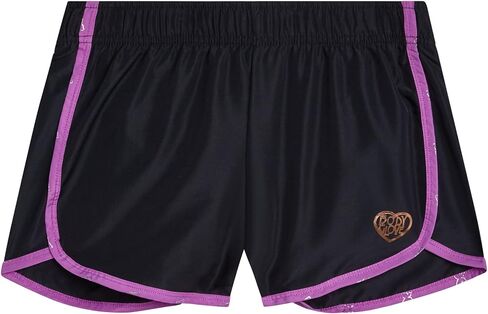 Body Glove Girls' Shorts - 4 Pack Athletic Performance Dry Fit Dolphin Gym Shorts, Scrunchie (7-12) in Kuwait