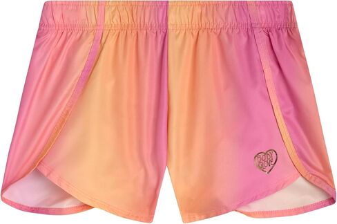 Body Glove Girls' Shorts - 4 Pack Athletic Performance Dry Fit Dolphin Gym Shorts, Scrunchie (7-12) in Kuwait