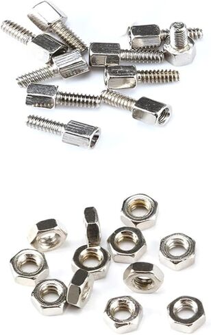 100pcs 100sets Hex Head Spacing Screws 5+7MM and5MM+7MM Nut(100set Screw and Nut) in Saudi Arabia