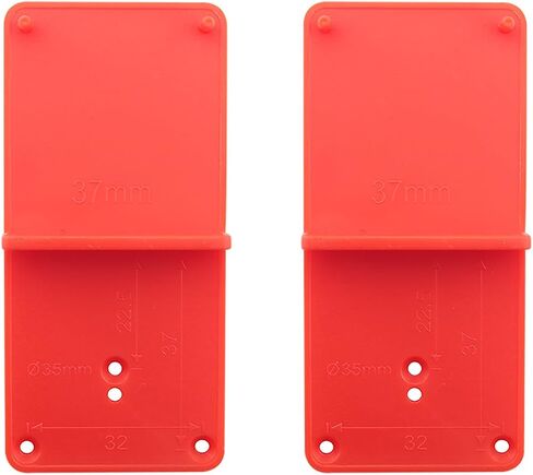 2PCS Hole Locator Hinge Positioning Tool 85x40x22mm Woodworking Drill Hole Locator Hinge Template Woodworking Positioning Board Door Handle Punching Toolge in Saudi Arabia