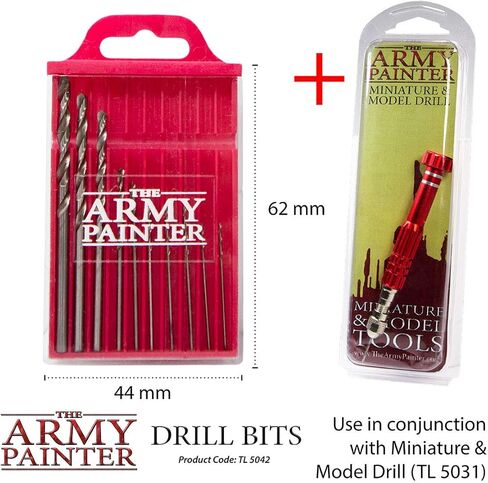The Army Painter Miniature and Model Drill - Pin Vise Hobby Drilling and Pinning Tool with Three Drill Bits for Tabletop Roleplaying, Boardgames, and Wargames Miniature Modelling in Saudi Arabia