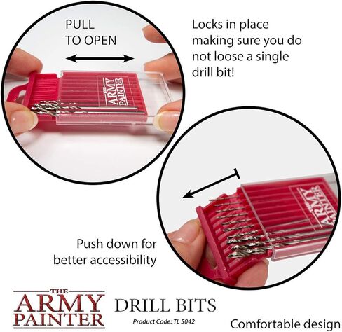 The Army Painter Miniature and Model Drill - Pin Vise Hobby Drilling and Pinning Tool with Three Drill Bits for Tabletop Roleplaying, Boardgames, and Wargames Miniature Modelling in Saudi Arabia