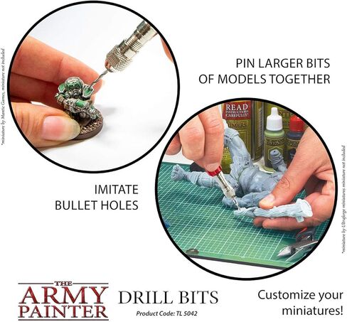 The Army Painter Miniature and Model Drill - Pin Vise Hobby Drilling and Pinning Tool with Three Drill Bits for Tabletop Roleplaying, Boardgames, and Wargames Miniature Modelling in Saudi Arabia